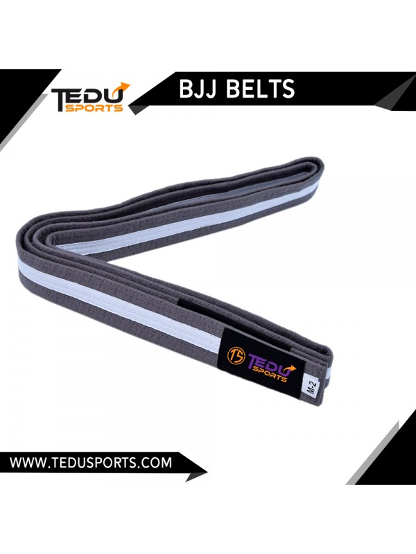 BJJ Grey Belt with White Stripe