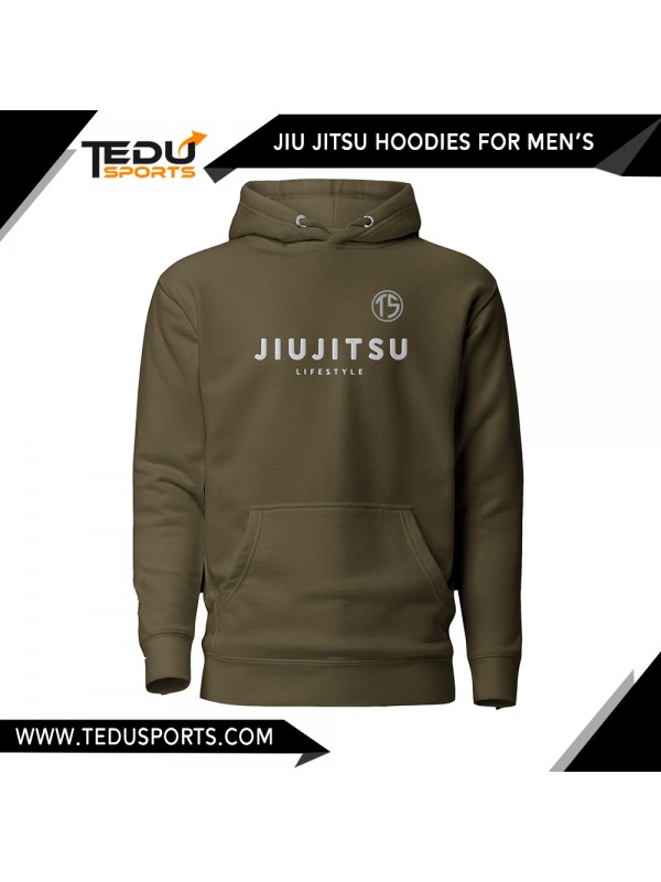 JIUJITSU LIFESTYLE UNISEX LUXURY EMBROIDERED BJJ HOODIE