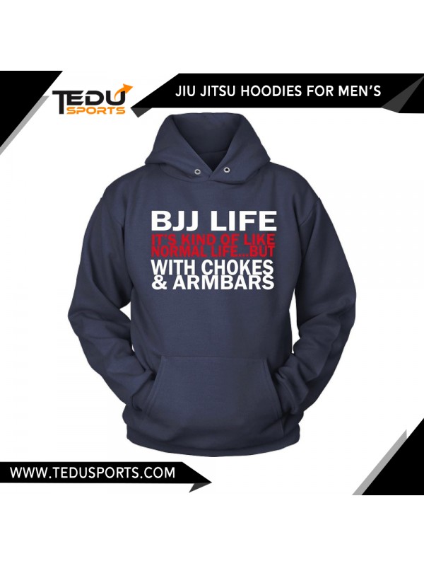 JIU JITSU UFC OCTAGON FIGHT RING PULLOVER HOODIE