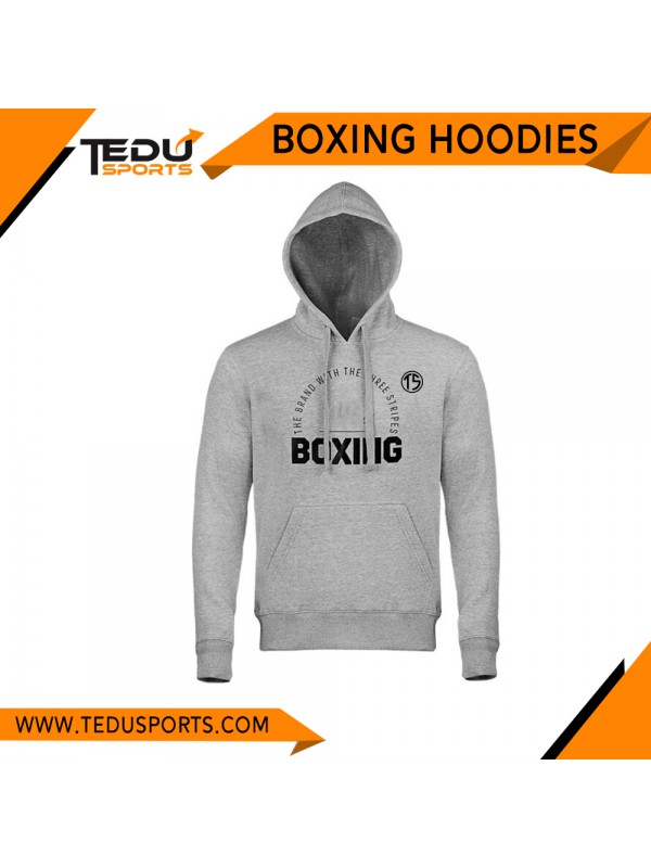 GREY BOXING HOODIE