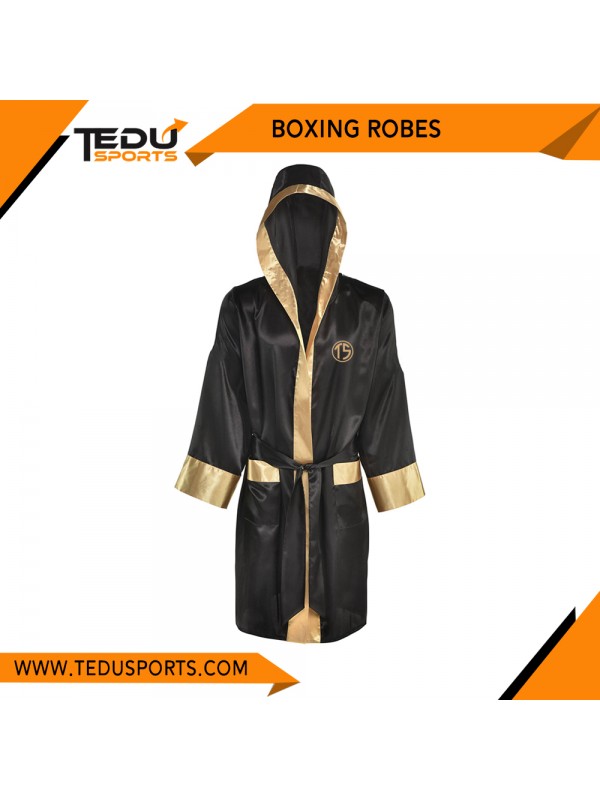 Boxer Robe, Black/Gold