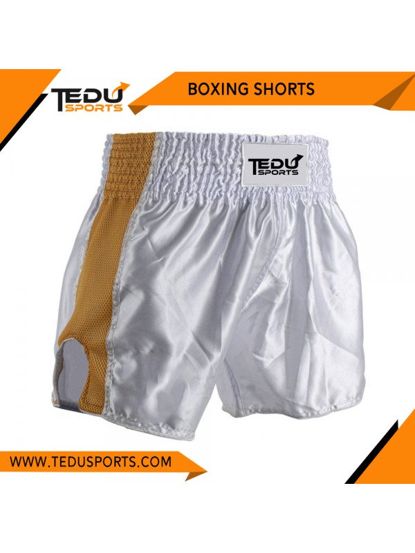 Thaiboxing Short – White/Gold