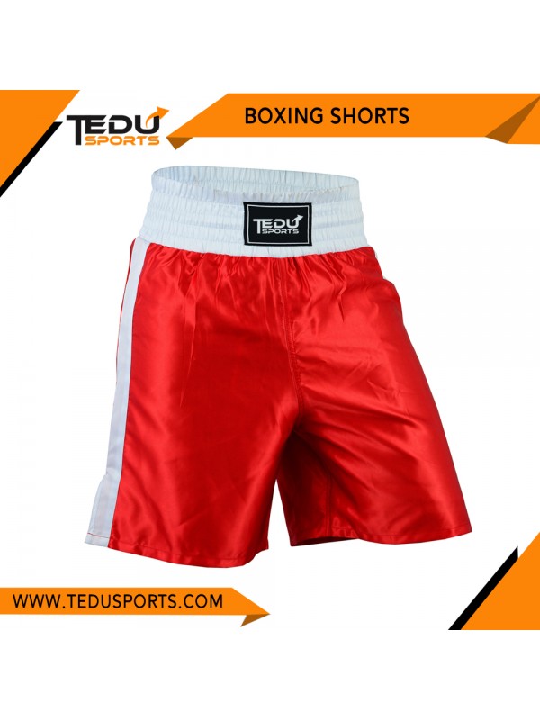 BOXING SHORT RED WHITE