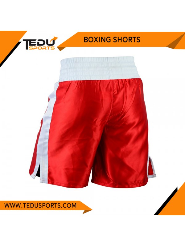 BOXING SHORT RED WHITE