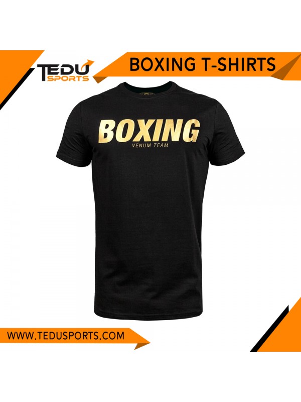 Boxing T-Shirts Black Gold