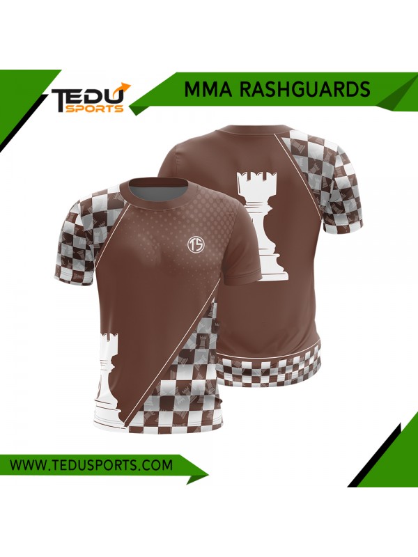 MMA Ranked Short Sleeve Rash Guard