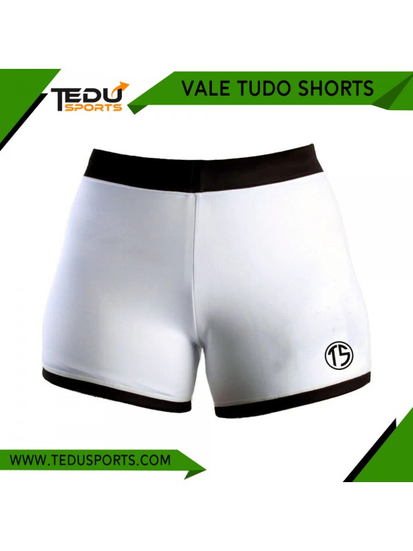 Vale Tudo Shorts White Training MMA